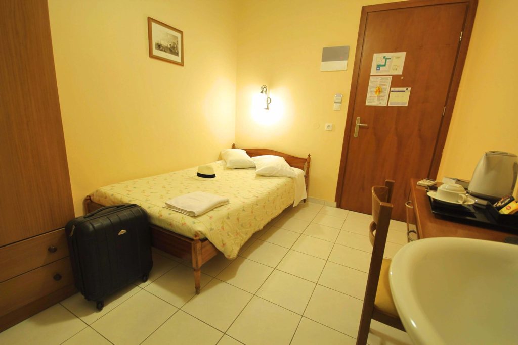 Single room with external bathroom mirabello hotel heraklion crete